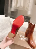 Christian Louboutin CL Chelsea Booty Brown