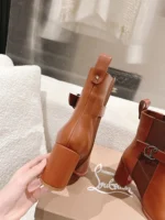 Christian Louboutin CL Chelsea Booty Brown