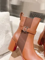 Christian Louboutin CL Chelsea Booty Brown