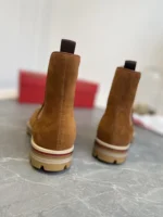 Christian Louboutin Melon Spike Chelsea Boot Brown