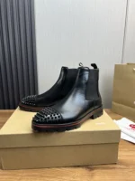Christian Louboutin Melon Spikes Black Boots
