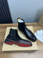 Christian Louboutin Melon Spikes Black Boots