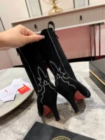 Christian Louboutin Santigag Strass Black Boot