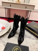Christian Louboutin Santigag Strass Black Boot