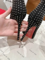 Christian Louboutin So Kate Booty High Heels Ankle Boots In Black Suede