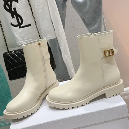 Dior 30 Montaigne ankle boot White