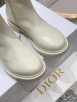 Dior 30 Montaigne ankle boot White
