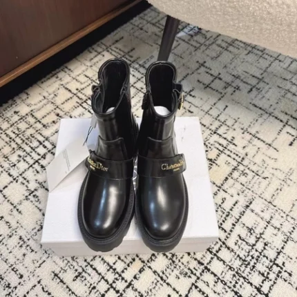 Dior D-Quest Ankle Boot Black Calfskin