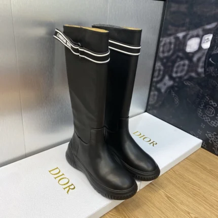 Dior D-Racer Boot Black Calfskin
