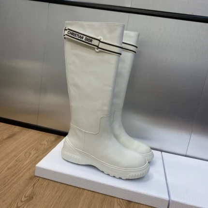 Dior D-Racer Boot White Calfskin