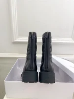 Dior D-Unit Ankle Boot Black Quilted Cannage Calfskin