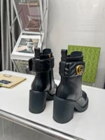 Gucci Double G Leather Boots
