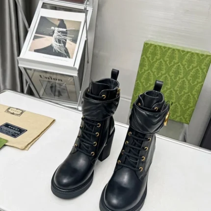 Gucci Double G Leather Boots