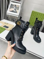 Gucci Double G Leather Boots