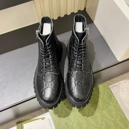 Gucci GG Ankle Leather Boots