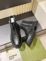Gucci GG Ankle Leather Boots
