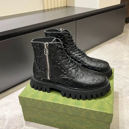 Gucci GG Ankle Leather Boots