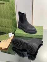 Gucci GG Canvas Ankle Boots Black