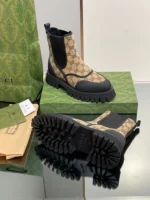 Gucci GG Canvas Ankle Boots