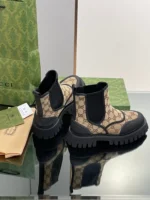Gucci GG Canvas Ankle Boots