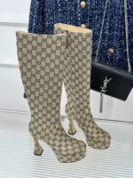 Gucci GG Supreme-canvas High Boots