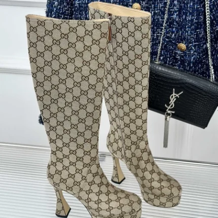 Gucci GG Supreme-canvas High Boots