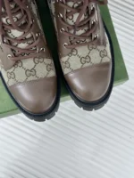 Gucci Lace-up GG Boots