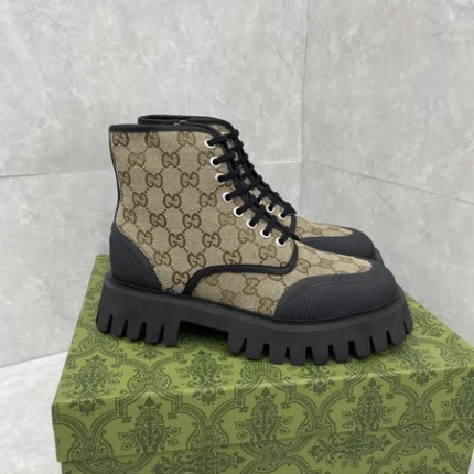 Gucci Men Maxi GG Lace-up Boot Rmwggboot2
