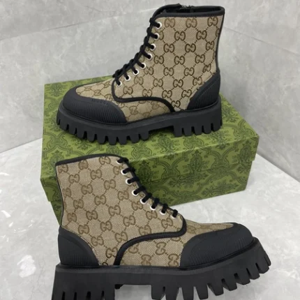 Gucci Men Maxi GG Lace-up Boot Rmwggboot2