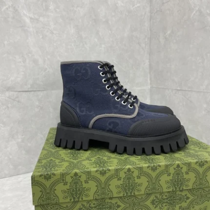 Gucci Men Maxi GG Lace-up Boot Rmwggboot3