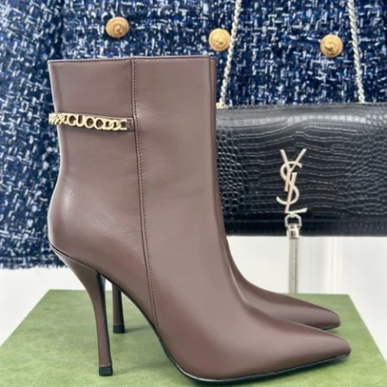 Gucci Women's Gucci Signoria ankle boot dark brown