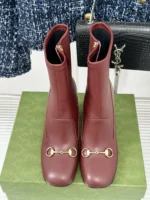 Gucci Women's Horsebit Ankle Bootie