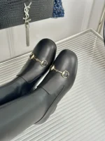 Gucci Women's Horsebit Boot Black Leather