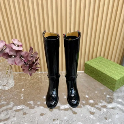 Gucci Women's Slim Horsebit Boot Black