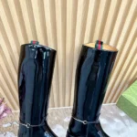 Gucci Women's Slim Horsebit Boot Black