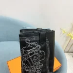 Hermes Folk 35 Boot Black Leather