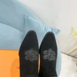 Hermes Folk 35 Boot Black