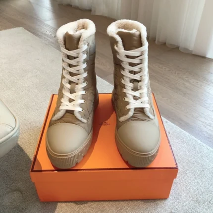Hermes Fresh Ankle Boot Beige Camel