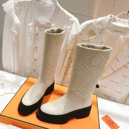 Hermes Fuji Boot White