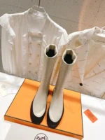 Hermes Fuji Boot White
