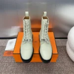 Hermes Funk Ankle Boot Beige Glaise