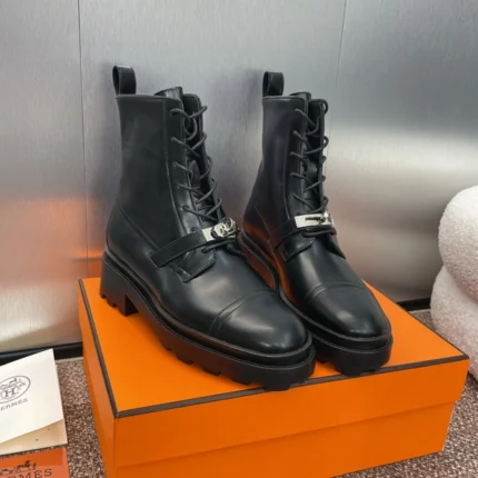 Hermes Funk Ankle Boot Noir
