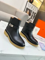Hermes History Ankle Boot Black
