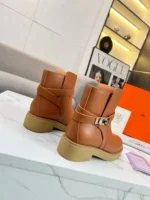 Hermes History Ankle Boot Brown