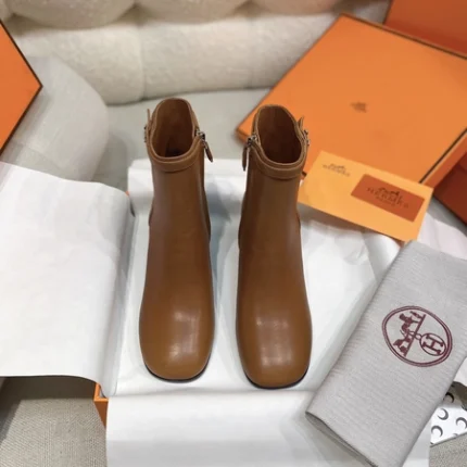 Hermes Hommage Ankle Boot Brown