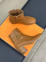 Hermes Jill 60 Ankle Boot Brown