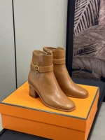 Hermes Jill 60 Ankle Boot Brown