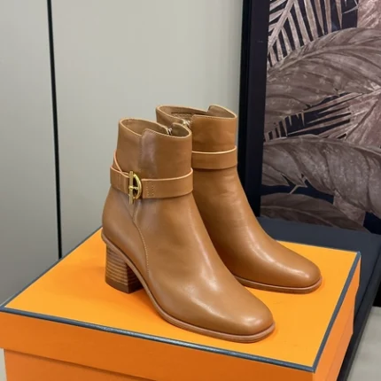 Hermes Jill 60 Ankle Boot Brown
