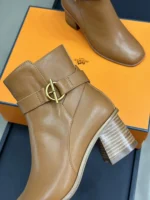 Hermes Jill 60 Ankle Boot Brown