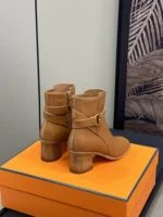 Hermes Jill 60 Ankle Boot Brown